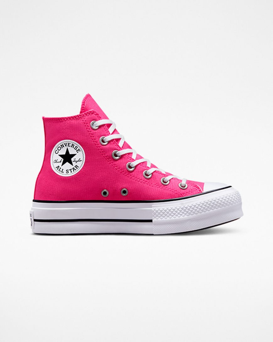Women\'s Converse Chuck Taylor All Star Lift Canvas High Top Platform Shoes Pink / Black / White | AU 5C9E0C